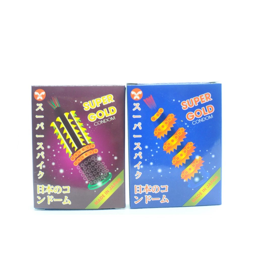 BAO CAO SU SUPER GOLD Hộp 2 Cái - Bcs Cao cấp CÓ GÂN, GAI, BI từ NHẬT BẢN tạo Cảm Giác Thăng Hoa Cho CẢ 2