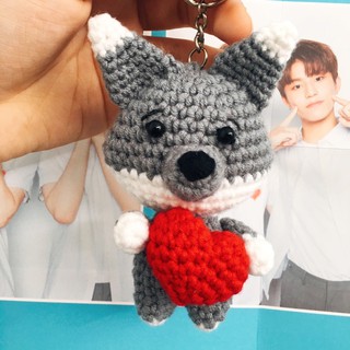 |Sói🐺| Móc khoá len Handmade TREASURE