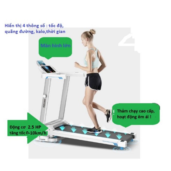 Máy chạy bộ điện Fitness Sport 2020