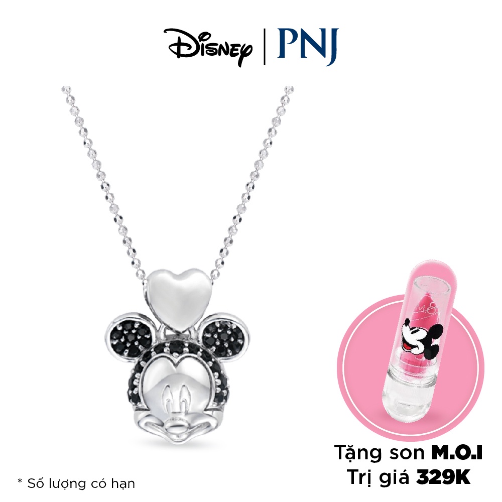 Mặt dây chuyền bạc đính đá Disney|PNJ Mickey ZTZTW000001