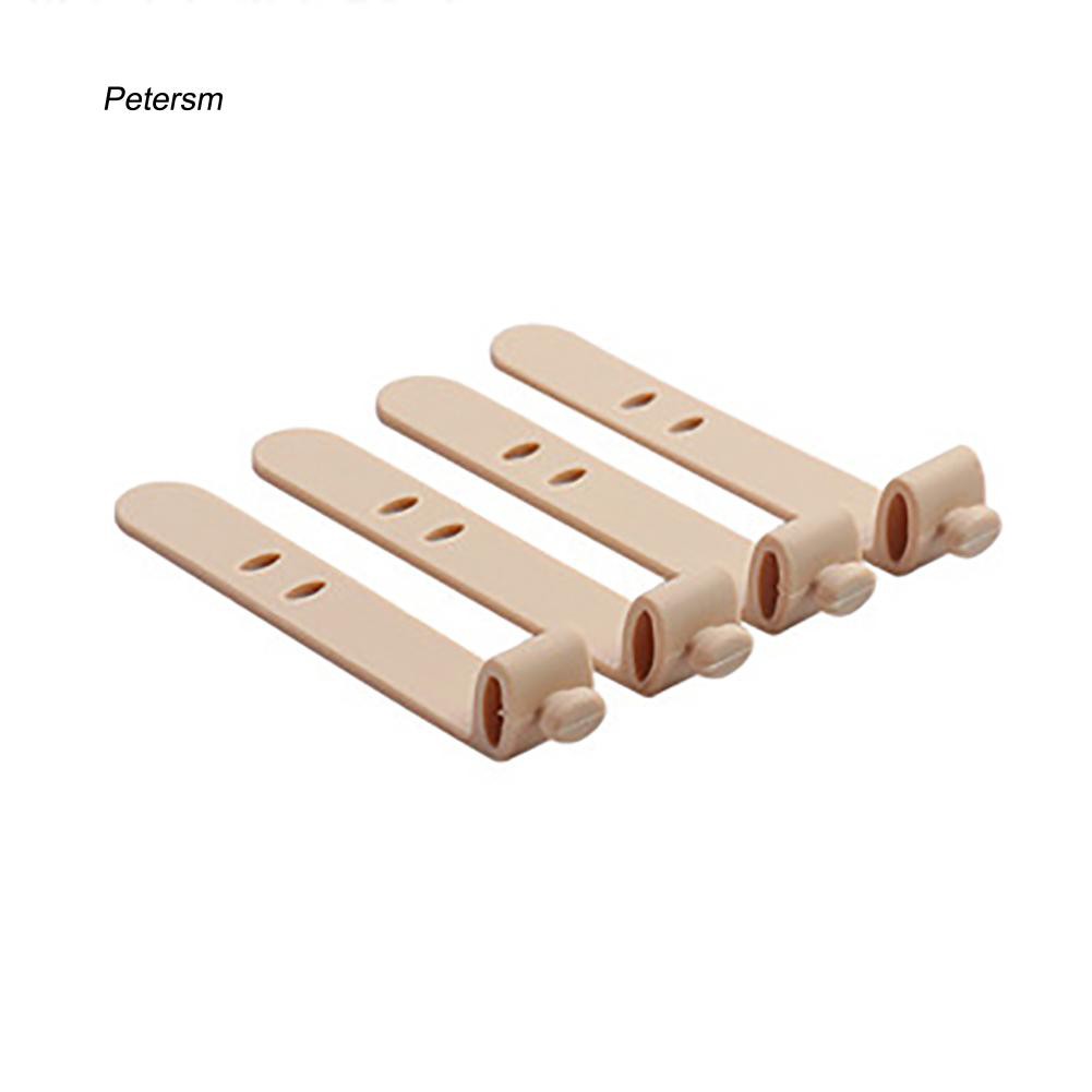 Set 4 phụ kiện quấn dây cáp/tai nghe bằng silicon tiện dụng kích thước 6cm x 1cm