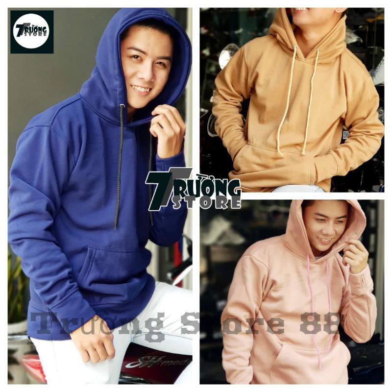 Áo Hoodie Unisex nỉ bông ❤ FREESHIP ❤ Áo khoác nỉ chui đầu 2 lớp dày dặn chất lượng ( M13-24) | BigBuy360 - bigbuy360.vn