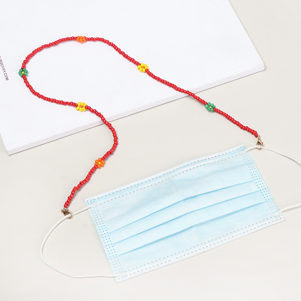 Dây đeo kính/khẩu trang dạng chuỗi hạt ngọc trai nhân tạo chống trượt chỉnh được cho nam &amp; nữ