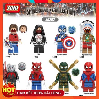 Đồ Chơi Minifigures  DC Các Mẫu Nhân Vật Người Nhện Spider Man Peter Parker Silk Mẫu Mới Ra X0282