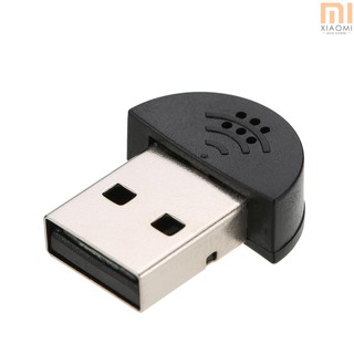 【shine】USB 2.0 Mini Microphone Mic Audio Adapter Driver Free for Laptop Desktop PC - Skype / MSN / VOIP / Voice Recognition Software