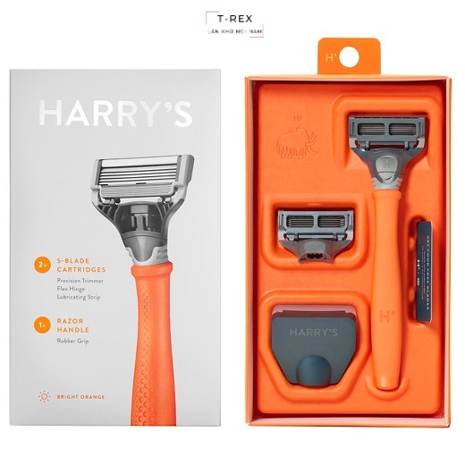 [FREESHIP-HÀNG AUTH] Dao Cạo Cao Cấp Harry's Màu Cam Sáng (Bright Orange)