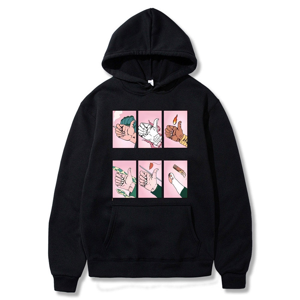 Áo Hoodie In Họa Tiết JOJO Bizarre Adventure Phong Cách Harajuku Nhật Bản Cho Nam Và Nữ