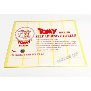 Tem Nhãn Dán Giấy Decal Tomy ( Khách Chọn size )
