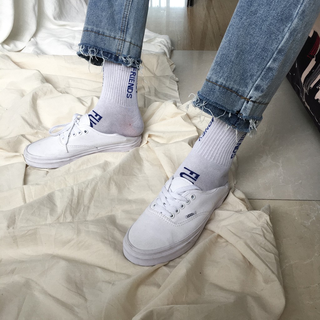 Quần Baggy Jean sước  - gấu chân 2 tầng