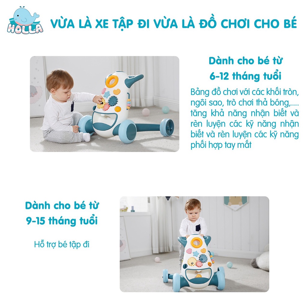 Xe Tập Đi Chống Lật HOLLA Cao Cấp HL-0284