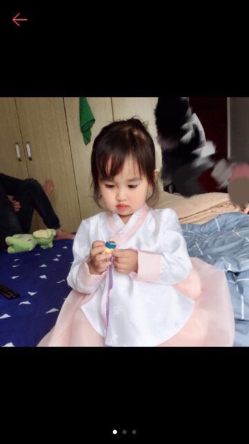 Hanbok cho bé ảnh thật