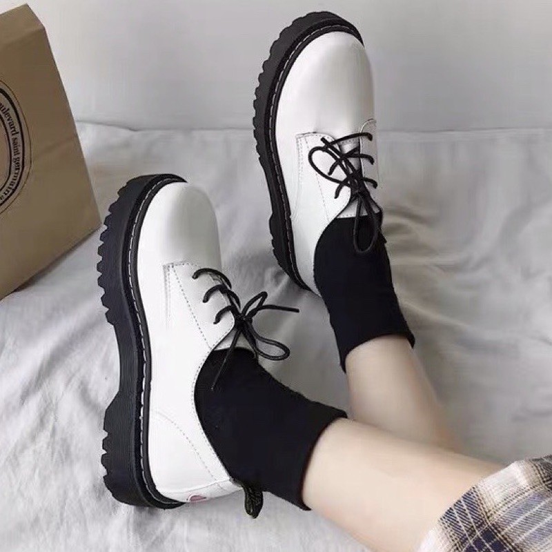 sẵn / giày cổ thấp, giày da đen 🥰 BOOT DA, bốt thấp cổ