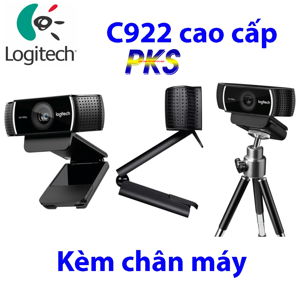Webcam Logitech C922 độ phân giải 1080P cao cấp - Hàng chính hãng