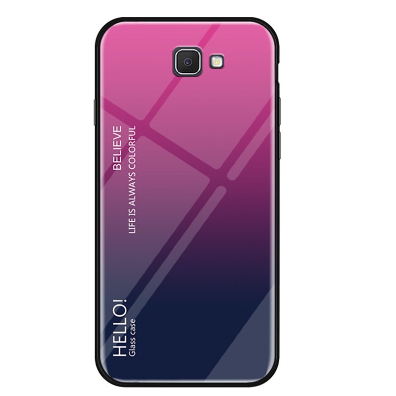 Ốp điện thoại kính cường lực viền silicone cho Samsung Galaxy J7 Prime/On7 2016 | BigBuy360 - bigbuy360.vn