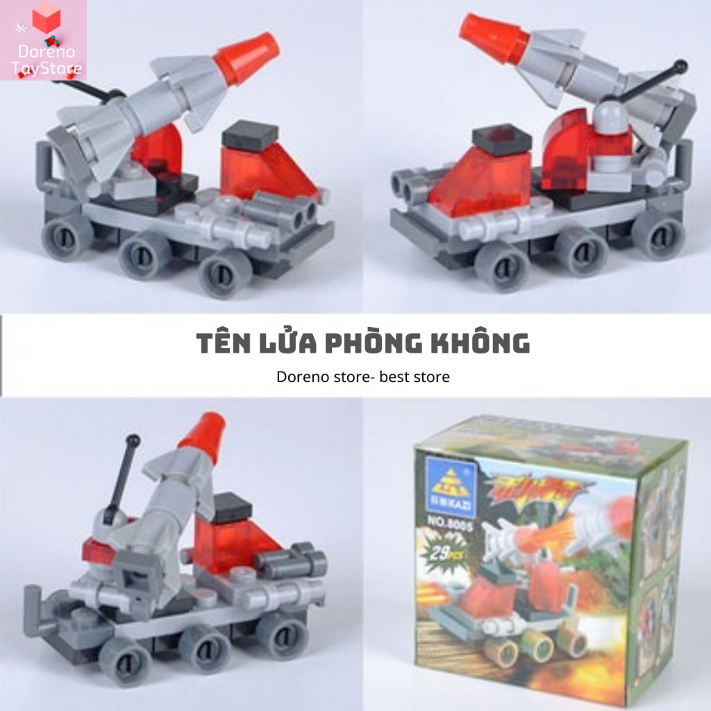 Đồ chơi lego lắp ráp , LEGO city xe tăng máy bay quân đội cho bé nhựa ABS Doreno store từ 3 đến 8 tuổi