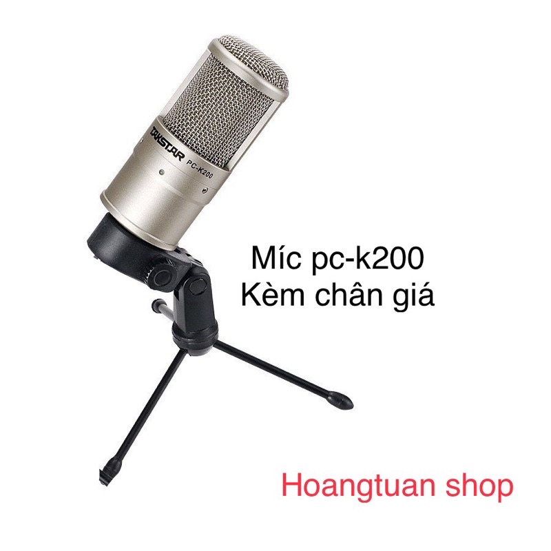 [Mã ELHACE giảm 4% đơn 300K] Mic thu âm livestream Takstar PC-K200 kèm chân đỡ.