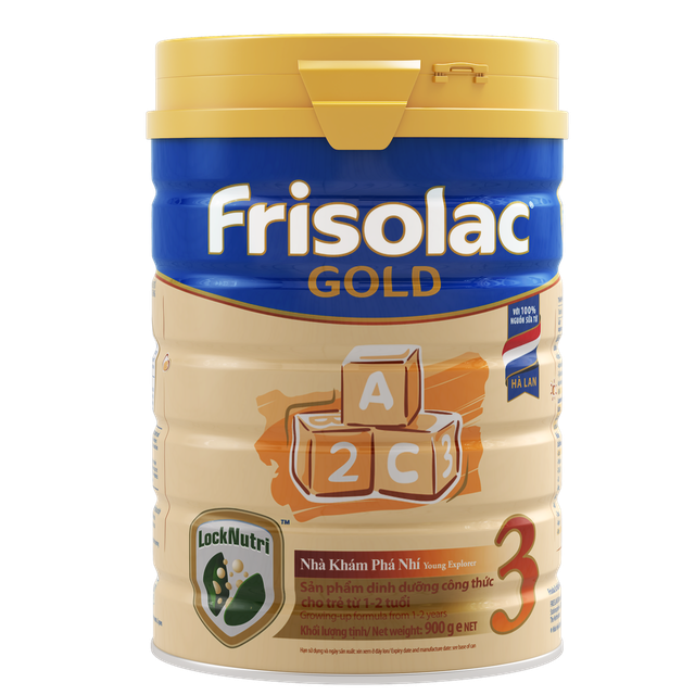 Sữa Bột Frisolac Gold 3 900g date 2033