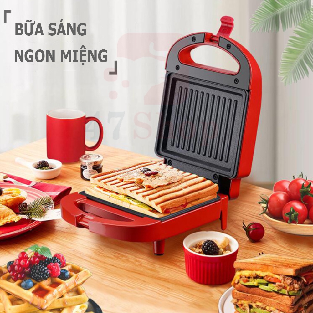 [Mã ELHADEV giảm 4% đơn 300K] Máy nướng bánh mì sandwich siêu nhanh đa năng - máy làm bánh waffle