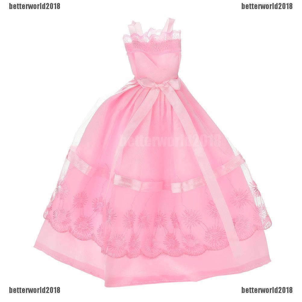 Đầm Hai Dây Màu Sắc Ngẫu Nhiên Đáng Yêu Cho Búp Bê Barbie 11