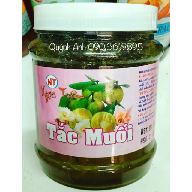 Tắc muối nước Ngọc Trân hủ lớn 1kg