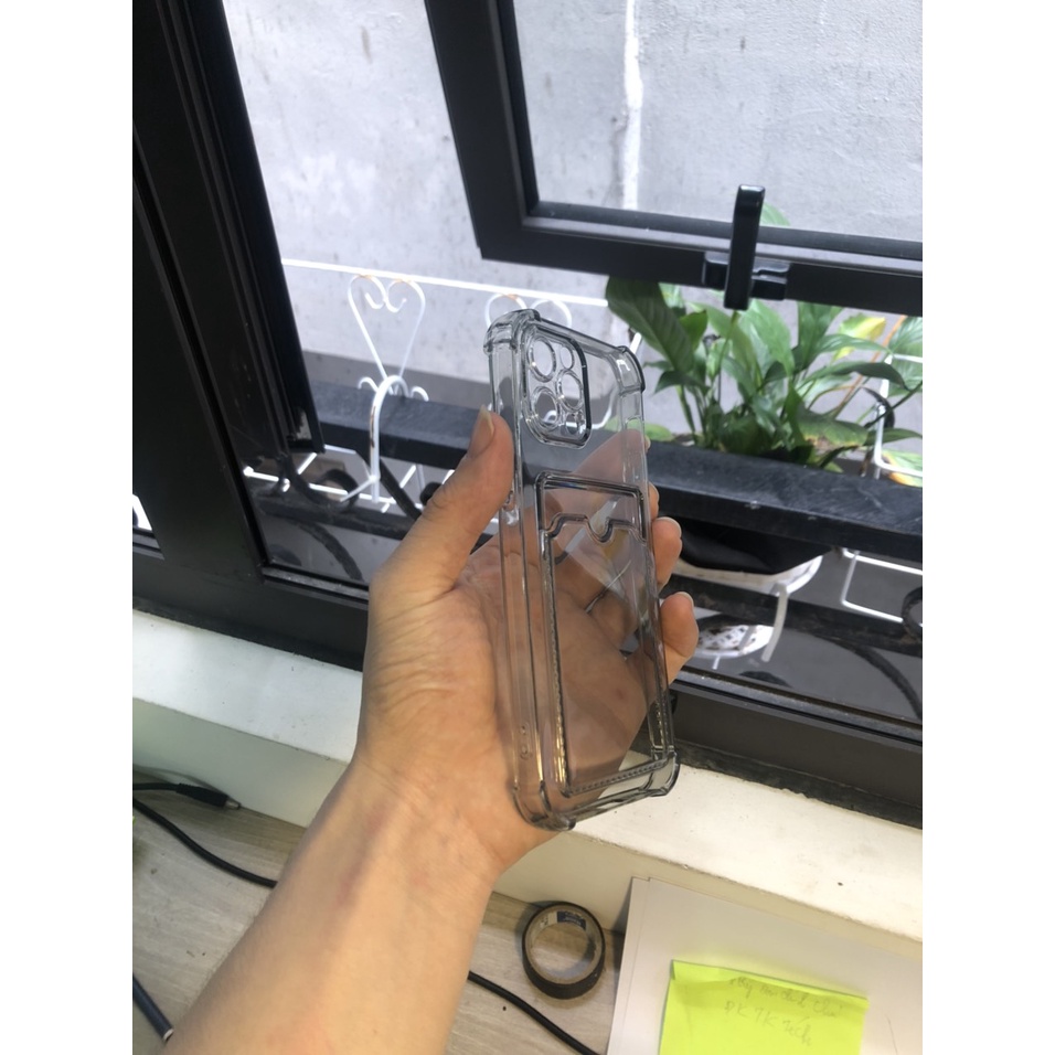 Ốp lưng ip cạnh vuông đen mờ kèm ví  7/7plus/8/8plus/x/xr/xs/11/12/pro/mã/ Mini