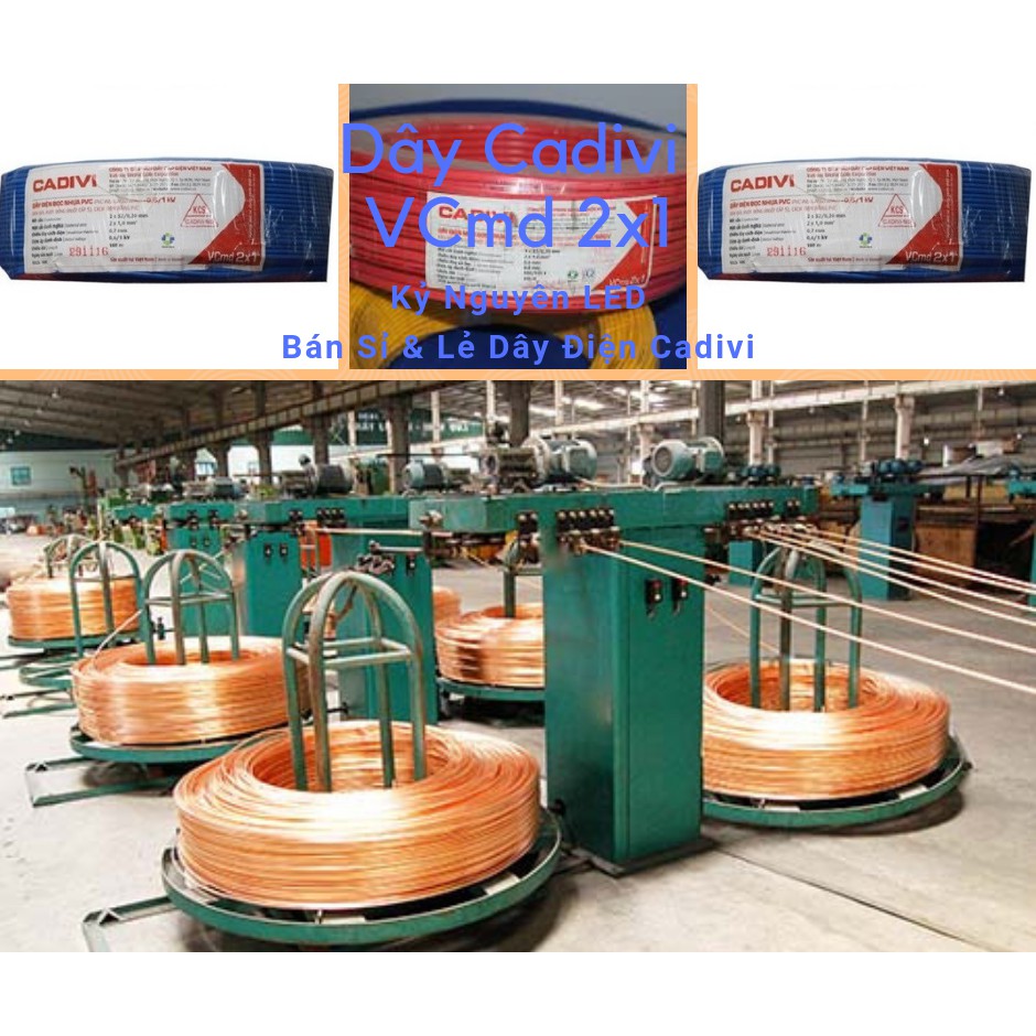 Dây điện đôi Cadivi VCmd 2x1