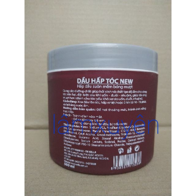 Hấp dầu kem ủ tóc Kella New Đỏ nắp xám 🤩 Tận Gốc 🤩 Chính Hãng Siêu thơm mềm bóng mượt giữ màu phục hồi tóc khô xơ hư tổn
