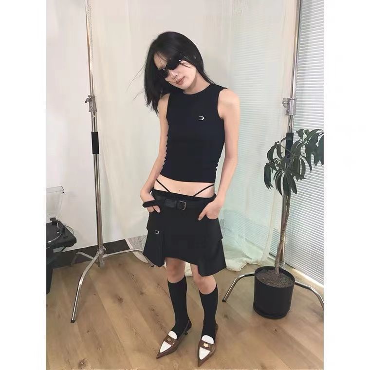 Áo Hai Dây Cột Dây Dáng Ôm Thời Trang Mùa Hè Quyến Rũ Cho Nữ