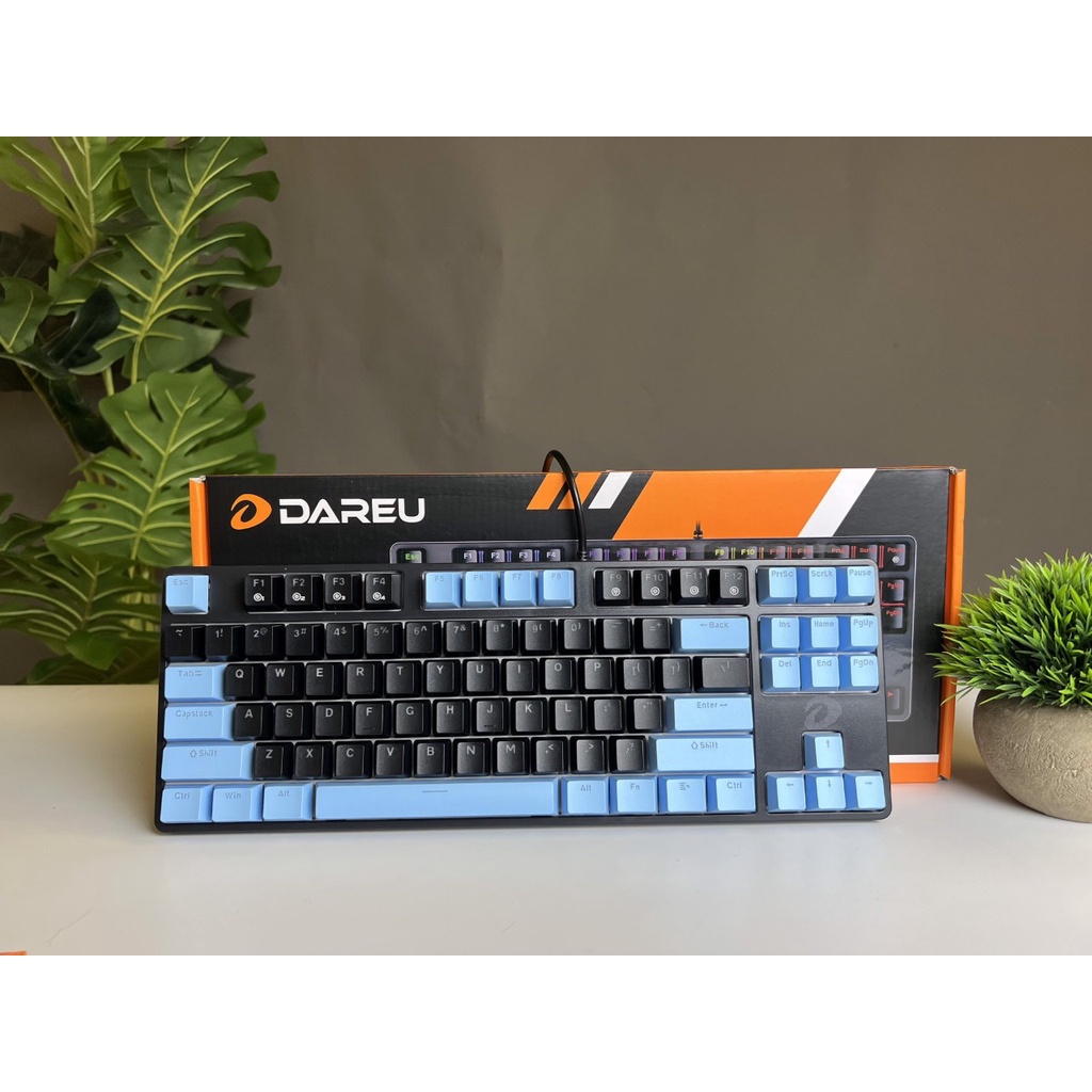 Bàn phím cơ red switch brown switch blue switch led đổi màu 87 phím Dareu EK87 có dây bảo hành chính hãng 24 tháng
