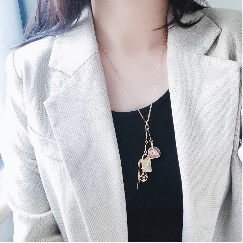 (MớI) Dây ChuyềN Mạ VàNg / BạC 18k HìNh Chữ Xinh XắN