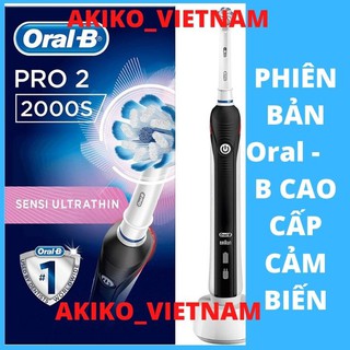 Bàn chải điện Oral b ❤FREESHIP ❤[Hàng nhập Pháp chính hãng 100%] Bàn chải điện Oral B Pro 2 2000s - Oral b