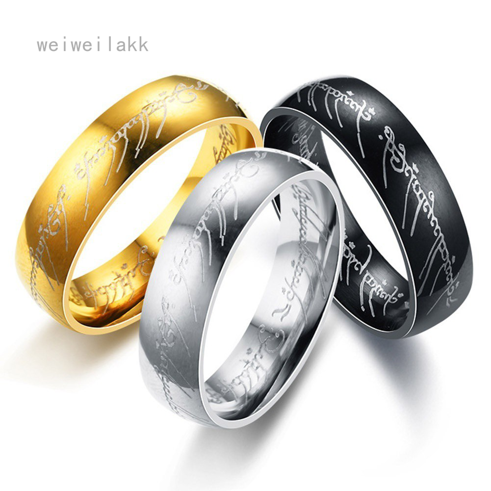 Nhẫn phim Lord of The Rings thời trang bằng thép không rỉ dành cho nam