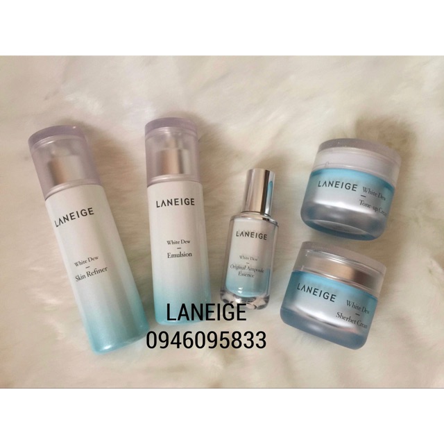 Bộ dưỡng trắng da white dew laneige