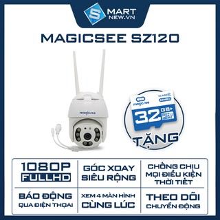 Mua  Mã 155ELSALE giảm 7% đơn 300K  Camera giám sát ngoài trời xoay 360 độ Magicsee ZS120 Chống nước tiêu chuẩn IP68