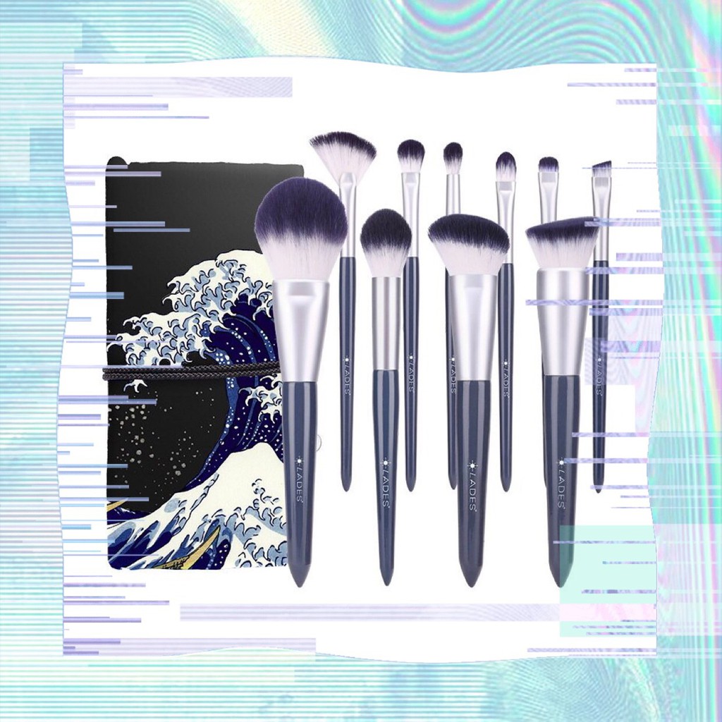 Bộ Cọ Lades 10 Cây Màu Xanh - Lades Brush Set