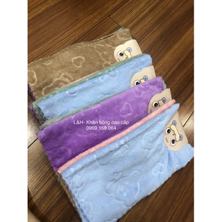 Khăn mặt lông cừu vuông cao cấp cho bé, kt 30x30cm sale