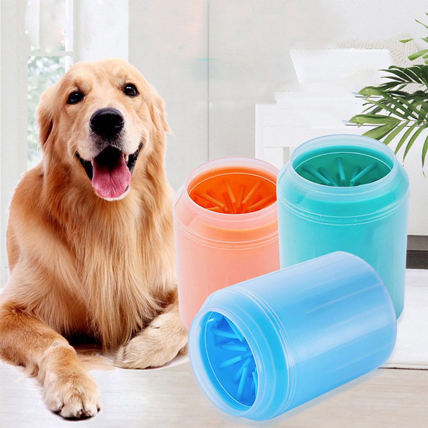 【Trong 24h gửi hàng】dụng cụ vệ sinh cho chó Cốc rửa chân chó mèo silicon Phụ kiện Thú Cưng