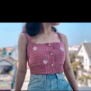 ÁO LEN MÓC THÊU HOA