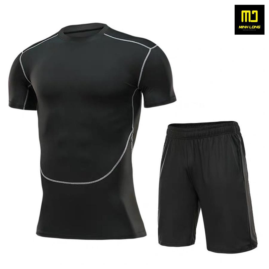 Set 2 In 1 Quần Áo Gym Nam Pro Combat Ôm Body