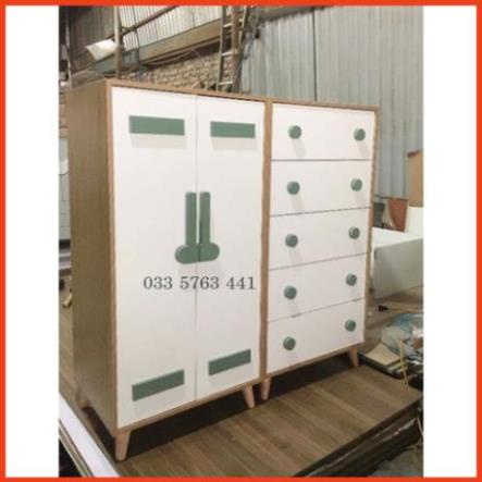 SALE SỐC Tủ trẻ em gỗ MDF phủ melamine - tủ quần áo cho bé kích thước 120x60cm