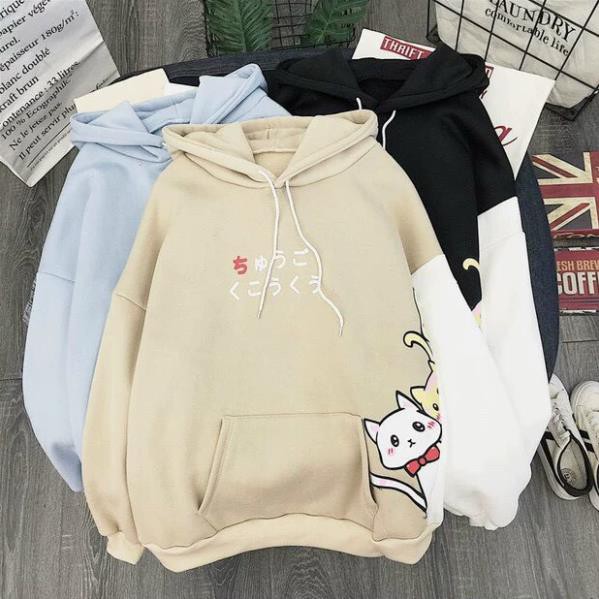 Áo khhoác HOODIE in 3 con mèo siêu CUTE | BigBuy360 - bigbuy360.vn