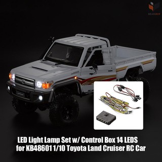 Bộ 14 Đèn Led Ánh Sáng Trắng/Vàng Kb48601 1/10 Toyota Land Cruiser Rc