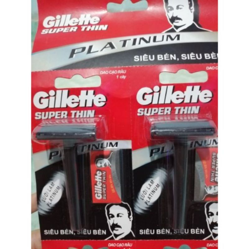 Dao cạo Gillette cán đen thay lưỡi lam