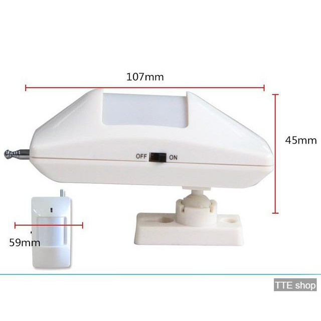 Mắt thần cảm biến chuyển động hồng ngoại phát sóng RF 433Mhz, dùng cho bộ thu sóng 433, bộ Báo động trung tâm