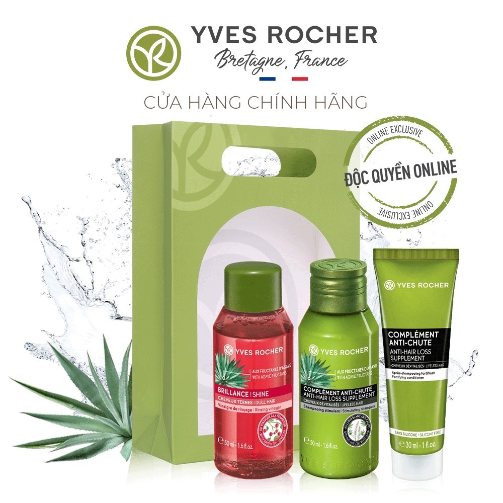 [COSYVES40 giảm 8% đơn 250K] Bộ sản phẩm chăm sóc tóc Yves Rocher HAIR CARE ON THE GO KIT