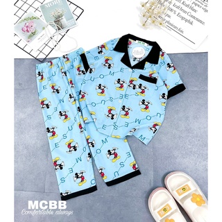 Mcbb 47-63 kg vải lụa bộ đồ ngủ nữ bộ pijama nữ cộc tay mặc nhà set pyjama nữ pizama quần áo nữ