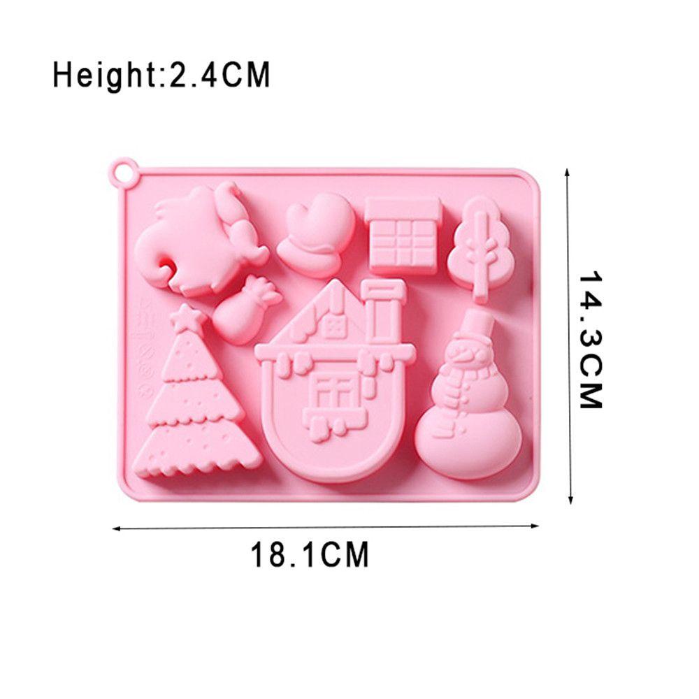Khuôn Silicone Làm Bánh Hình Cây Thông / Người Tuyết / Người Tuyết Trang Trí Giáng Sinh