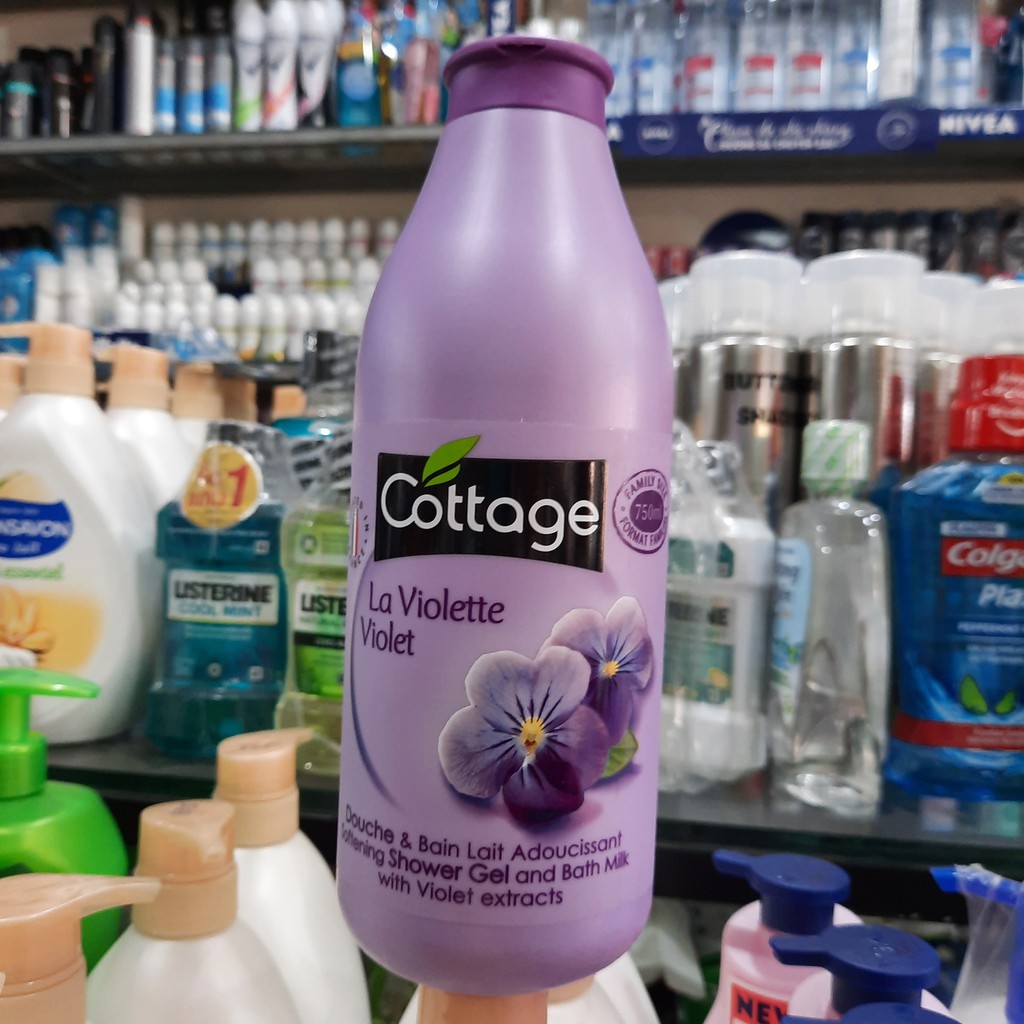 Sữa Tắm Cottage màu tím ( Oải Hương) của Pháp La Violette 750ml