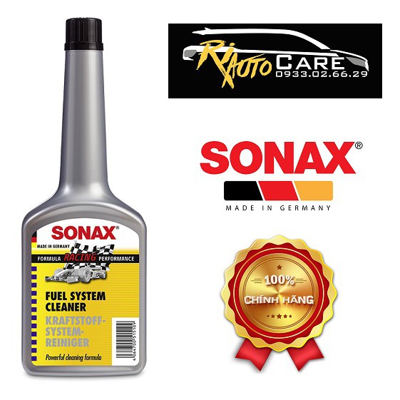 [Phụ Gia Làm Sạch Hệ Thống Xăng] Súc Béc Xăng SONAX Fuel System Cleaner 515100 250ml - Riautocare