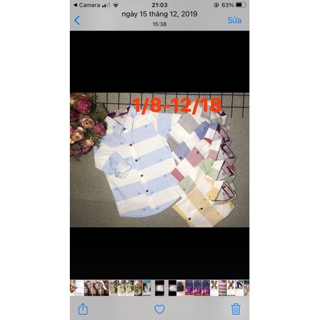 [ XẢ HÀNG ] Áo sơ mi bé trai, chất kate cotton đẹp, mát